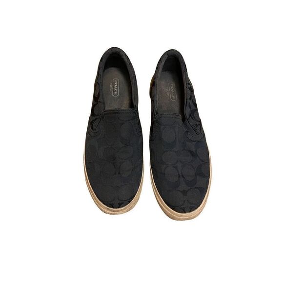 Coach - Logoed Canvas slide in loafers - 8 - Picture 1 of 7